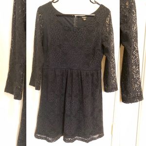 Navy blue lace dress